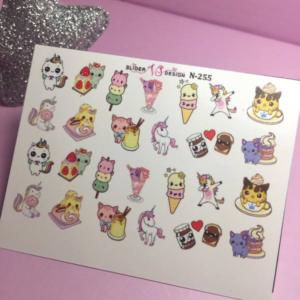 Наліпка слайдер дизайн для нігтів VS NAILS N-255, фото 1