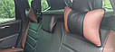 Чохли на Renault Clio (Рено Кліо) 2002 - ... р (модельні, MAX-L, з екошкіри) Чорно-коричневий, фото 5