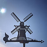 Флюгер Млин, Вітряк, флюгер на дах з металу 2 мм., фото 10