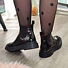 Черевики челсі жіночі лакові з квадратним носком. Колір чорний. 37 розмір, фото 3