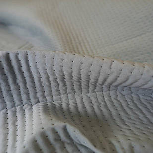 Стьобана тканина Trinity 22 Aqua Dots S, велюр