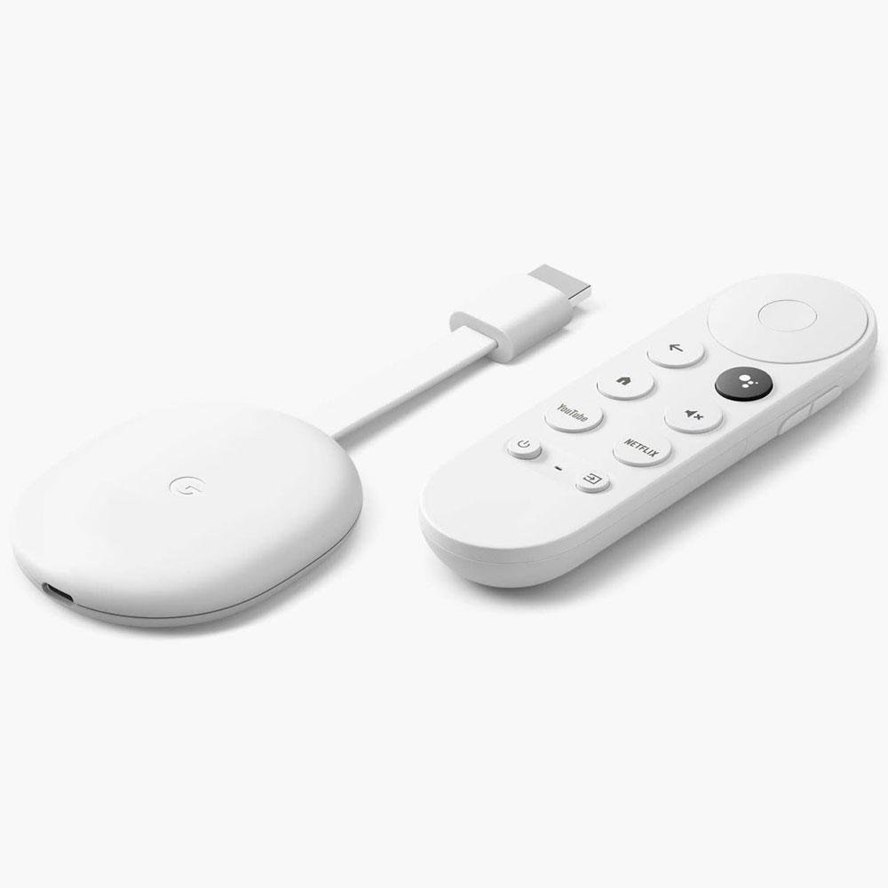 Медіаплеєр Google Chromecast 4K with Google TV (GA01919) Snow