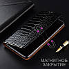 Шкіряний чохол книжка протиударний магнітний вологостійкий для Samsung M51 M515F "GOLDAX", фото 5