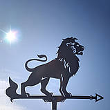 Флюгер Лев, флюгер на дах з металу 2 мм., фото 10