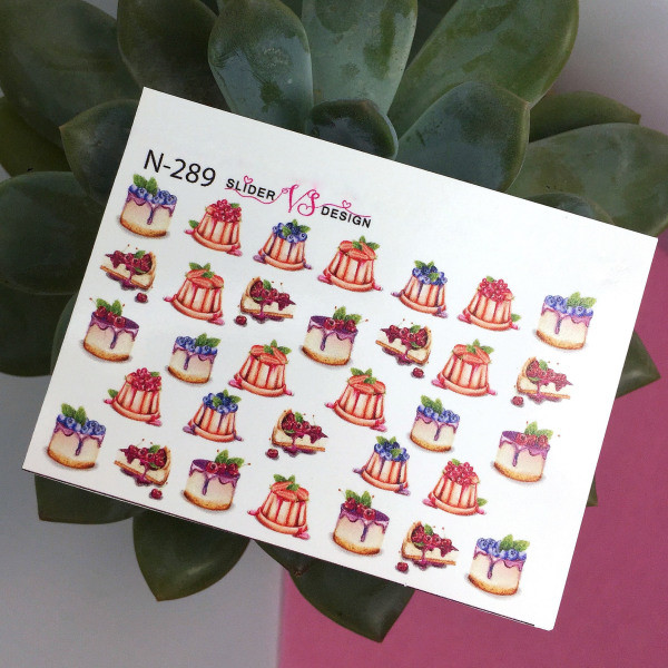 Наліпка слайдер дизайн для нігтів VS NAILS N-289, фото 1