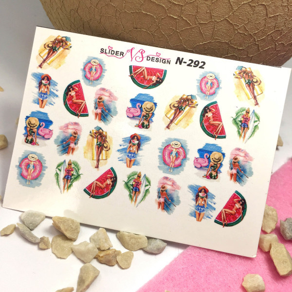 Наліпка слайдер дизайн для нігтів VS NAILS N-292, фото 1