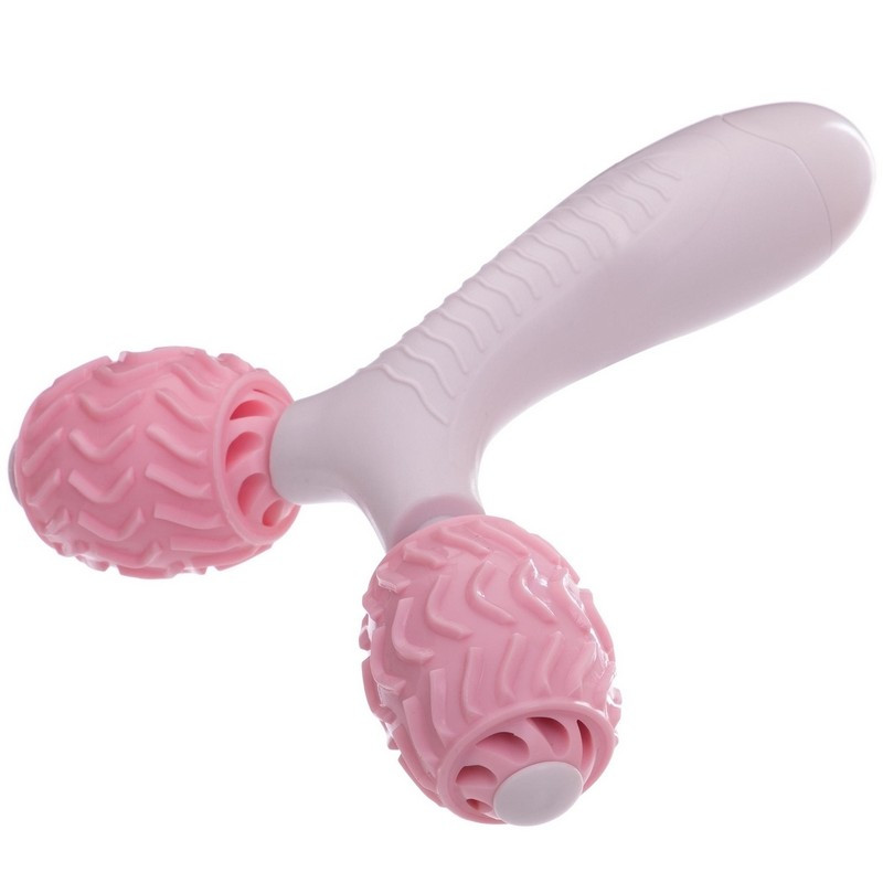 Массажер ручной роликовый Y-Shaped Ball Massager 2446: 2 массажных шарика - фото 3 - id-p1407625478