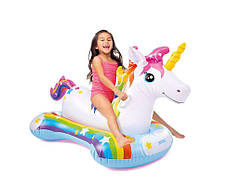 Дитячий надувний пліт для катання Intex 57552 «Єдиноріг» (163х86 см), фото 2