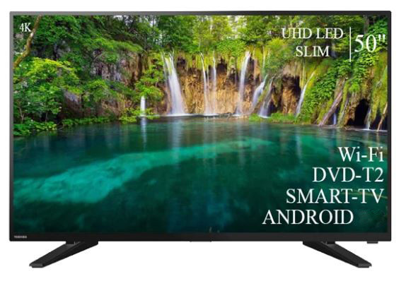 Сучасний Телевізор Toshiba 50" Smart-TV ULTRA HD T2 USB Android 9.0 Гарантія 1 РІК