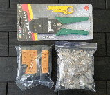 Обтискач, тестер, 30 конекторів rj45, стрипер, фото 3