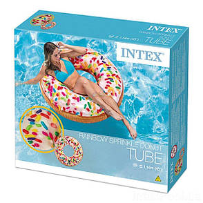 Intex надувний круг 56263 «Пампушка з присипкою», 114 см, фото 4