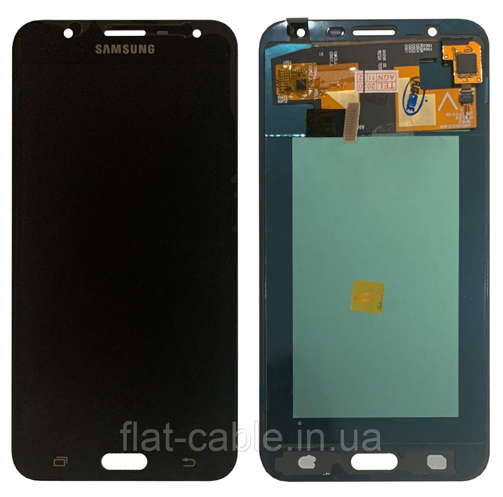 Дисплей + сенсор Samsung J701 J7 CORE Чорний OLED LCD CHINA SERVICE PACK