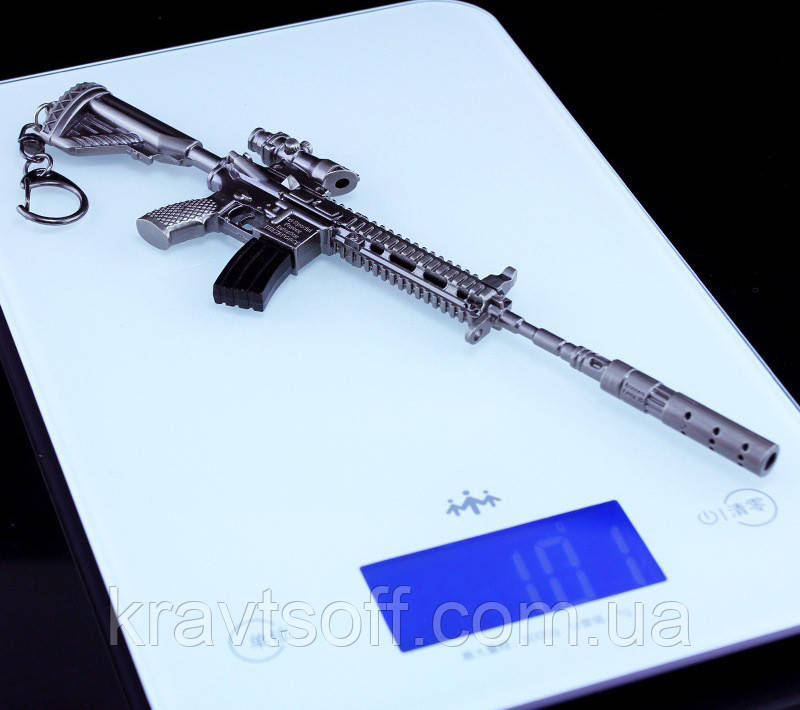 Брелок із гри PUBG M416 Assault Rifle Weapon Keychain