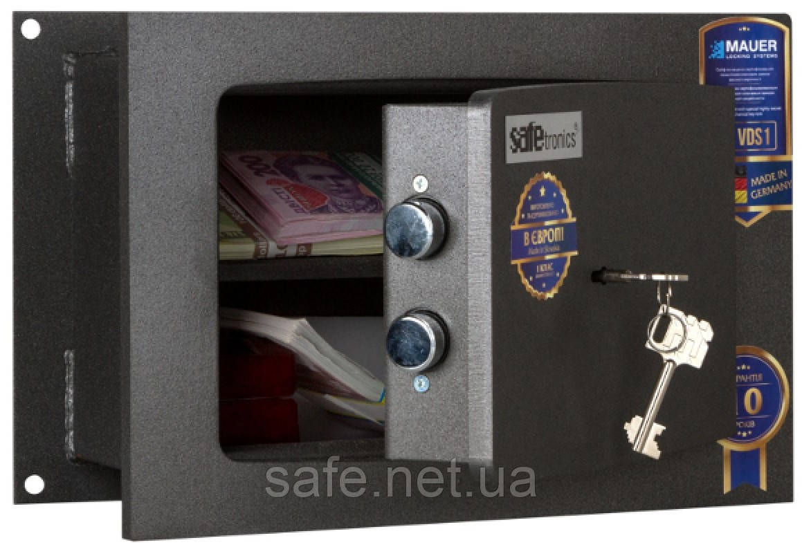 Сейф вбудований у стіну Safetronics STR 20M (ВxШxГ:254x385x206), сейф у стіну, сейф-михайк, сейф для дому