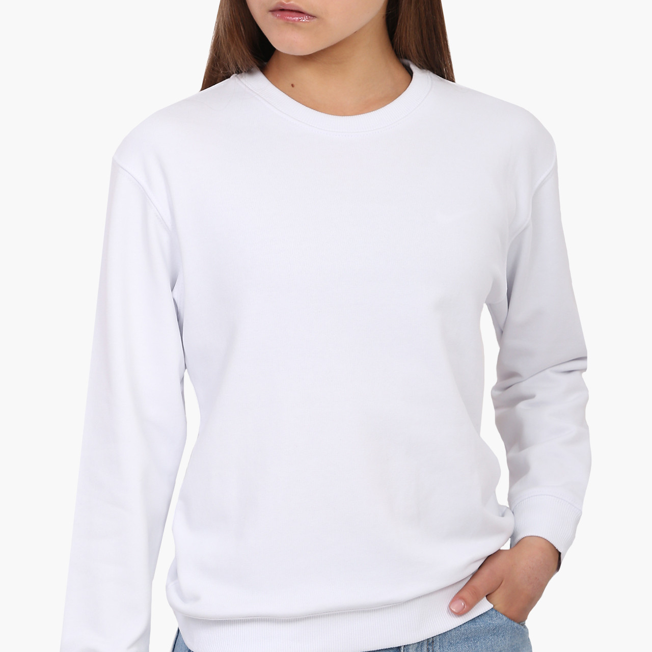 Світшот жіночий Без принта (No print) (8771-1094) Білий, фото 1