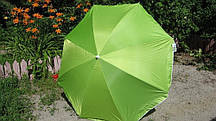 Пляжний зонт 1,6 м з нахилом, чохол, зелений