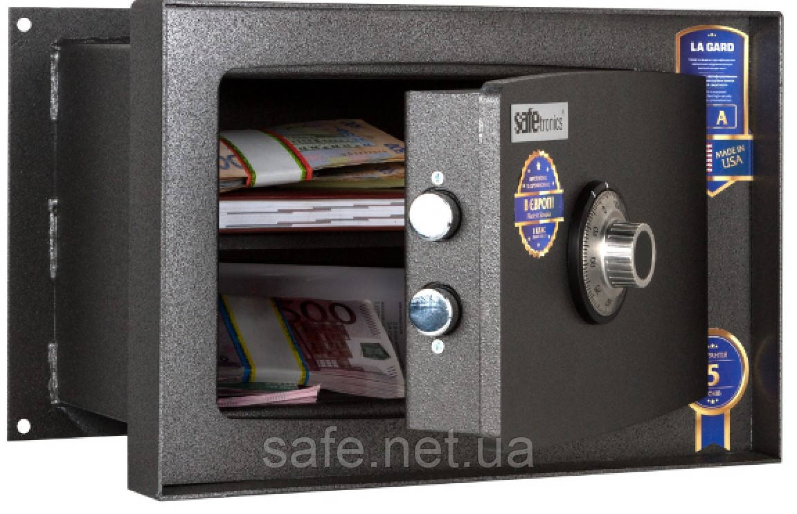 Сейф вбудований у стіну Safetronics STR 20LG (ВxШxГ:254x385x236), сейф у стіну, сейф-михайк, сейф для дому