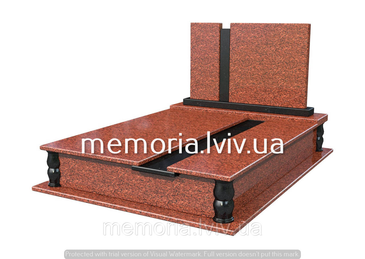 Подвійний гранітній пам’ятник Л208, фото 1