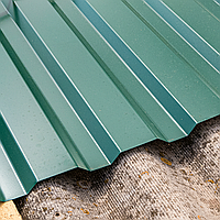 Профнастил (профлист) 10-ти хвильовий 2000х950 мм зелений  (На даний тип товару доставка Новою поштою не здійснюється)