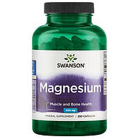 Swanson Magnesium 200 mg, Магний (500 капс.)