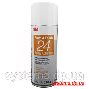 3M™ Scotch-Weld™ 24 - Аерозольний клей-спрей для поролону (клей для тканини), 400 мл