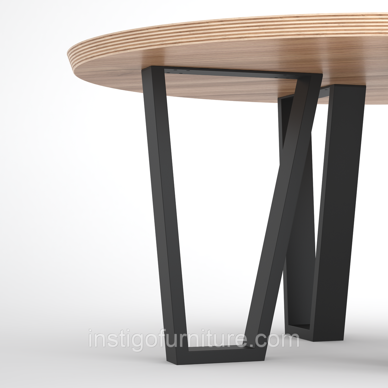 Опора ніжка для журнального столу з металу 280×60mm, H=450mm