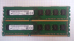 16 GB 2x8GB DDR3 1600MHz Micron PC3L 12800U 2Rx8 RAM Оперативна пам'ять