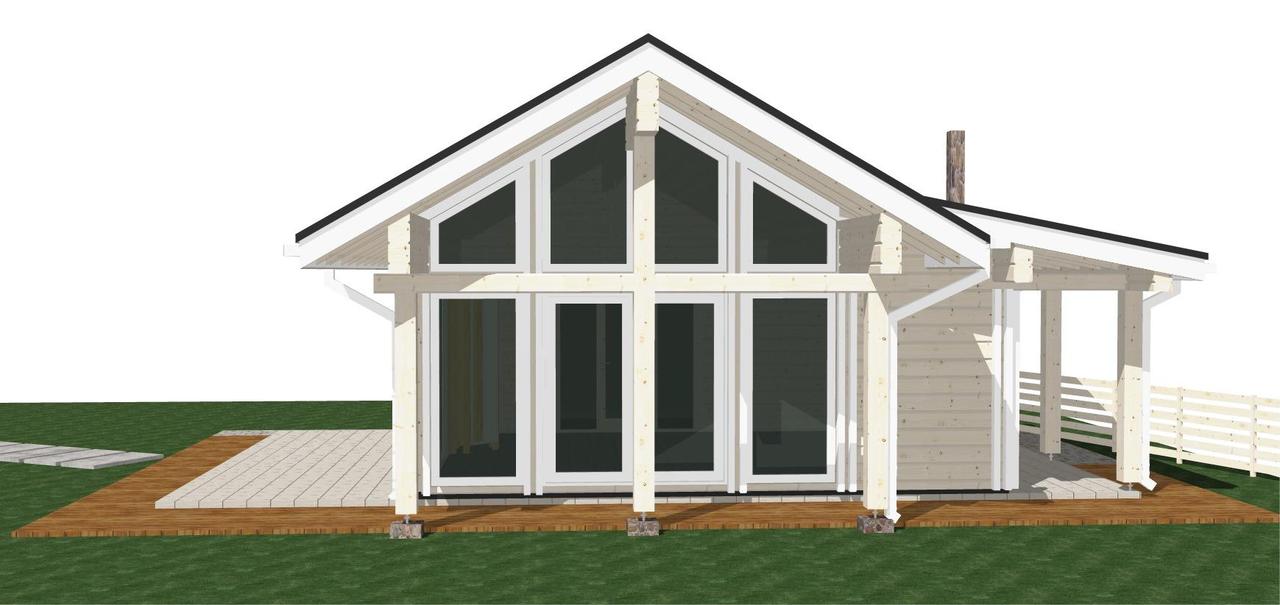 Баня з клейованого профільованого бруса 12х7.8 м