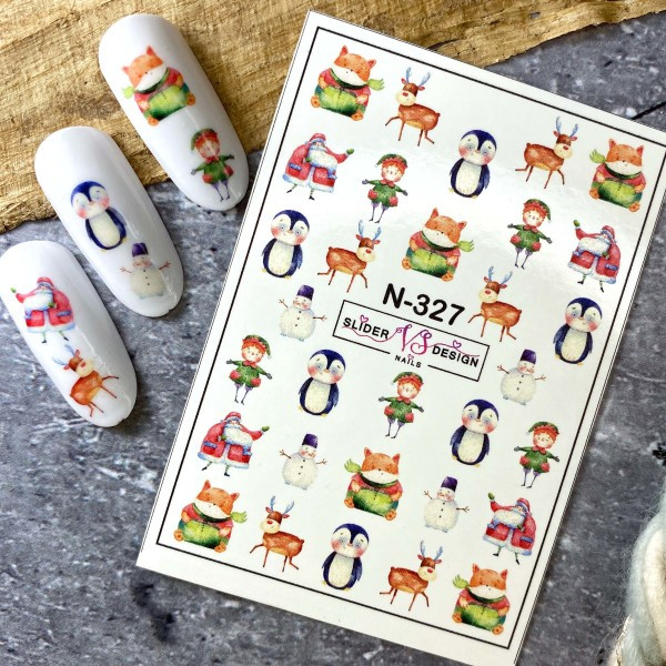 Наліпка слайдер дизайн для нігтів VS NAILS N-327, фото 1
