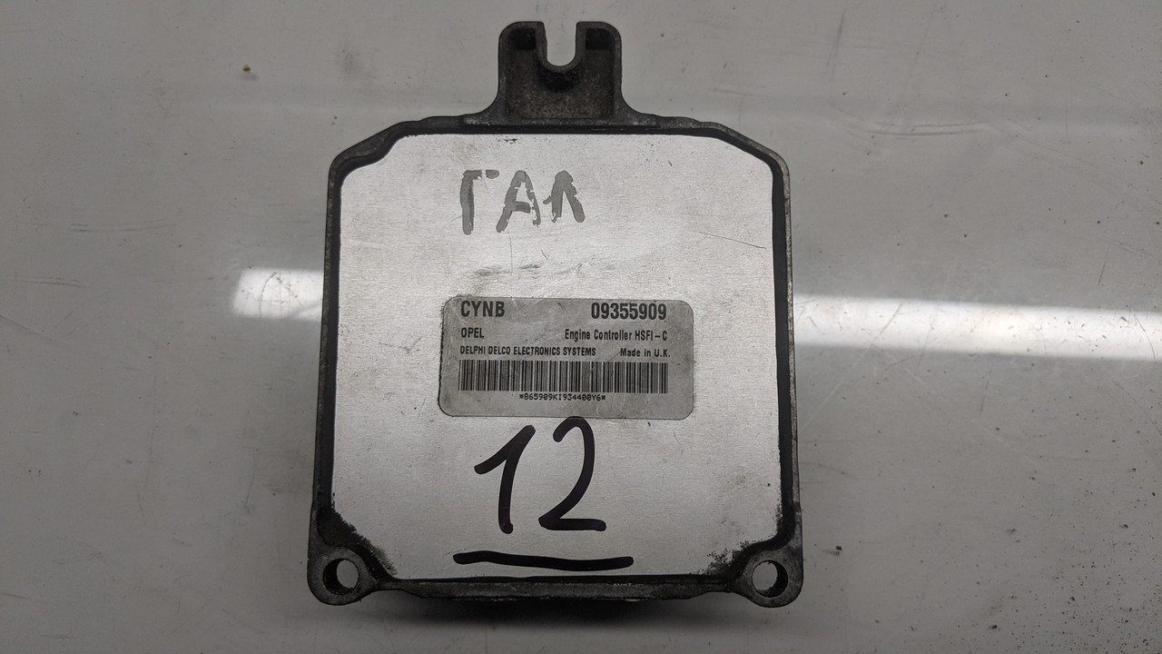 Блок управління двигуном БУД ЕБУ Opel astra g 1.4 №12 09355909