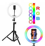 Кольорова кільцева LED лампа MJ38 38см RJB Light (1 кріплення) USB, фото 5