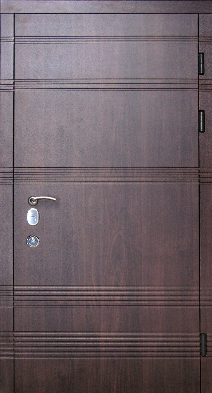 Вхідні двері Паралель темний горіх Redfort Еліт 3 контури вулиця, фото 1