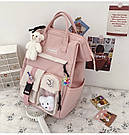 Рюкзак сумка для дівчинки Teddy Beer(Тедді) з брелоком рожевий ведмедик Goghvinci(AV290), фото 9