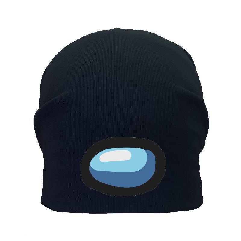 Шапка дитяча Амонг Ас чорна (Among Us — 004) 54-56 см, фото 1