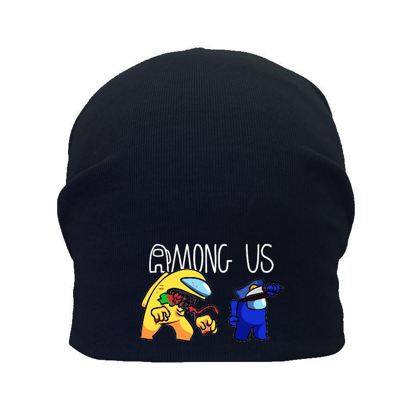 Шапка дитяча Амонг Ас чорна (Among Us — 005) 54-56 см, фото 1