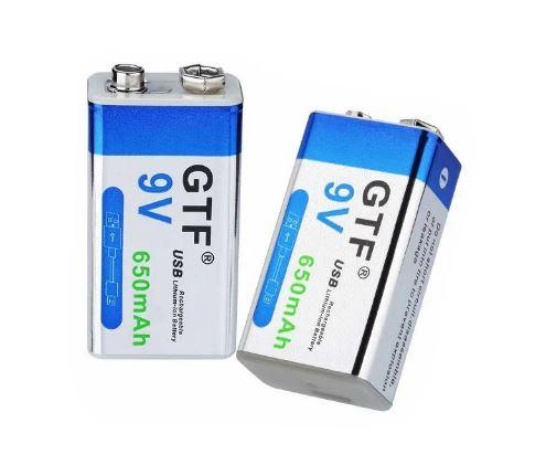 Аккумулятор типа Крона 9V Li-ion microusb разьем для зарядки 650мА·ч ...