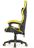 Крісло офісне Infini чорно-жовте Компютерне крісло Спортивне крісло Стул геймерский Игровое кресло офисное, фото 5