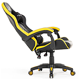 Крісло офісне Infini чорно-жовте Компютерне крісло Спортивне крісло Стул геймерский Игровое кресло офисное, фото 2