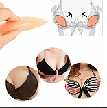 Великі силіконові вкладки у формі "Варенник" 170 г у бюстгальтер моделювальні push up пушап 2 шт., фото 4