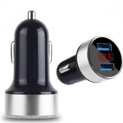 Зарядка Адаптер CAR USB HC6 (Вольтметр-2.4) HZ, фото 1