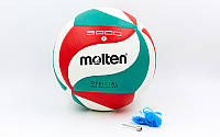 Мяч волейбольный Клееный PU MOL VB-2635 5000 (PU, №5, 5 сл., клееный)