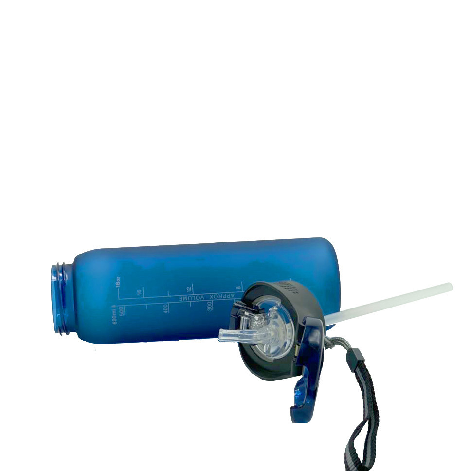 Пляшка для води Casno 600 мл KXN-1196 Синя з соломинкою SKL24-277316 - фото 8 - id-p1407725162
