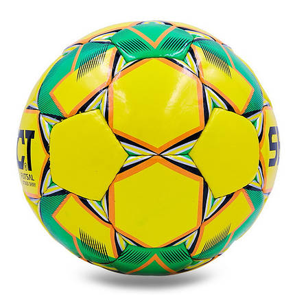 М'яч для футзалу №4 ламін. ST ATTACK SHINY ST-8154 жовтий-зелений (5 сл., зшитий вручну, жовтий-зелений), фото 2
