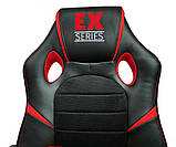 Крісло геймерське, ігрове Extreme EX ЧОРНО-ЧЕРВОНЕ Спортивне крісло Компютерне крісло Крісла до 120кг Польша, фото 7