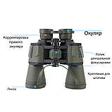 Бінокль для полювання і риболовлі Біноклі для спостереження на природі 50х50 армійський, фото 6