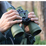 Бінокль для полювання і риболовлі Біноклі для спостереження на природі 50х50 армійський, фото 9