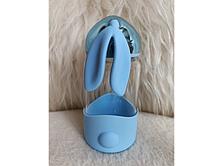 ❤️Скляна пляшка для води "Зайчик" 340 мл пляшечка для напоїв Блакитний