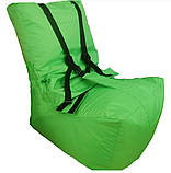 Безкаркасне крісло "Трон" для особливих діток із кріпленнями, фіксувальним поясом 50*60*105 Лежбока Україна, фото 2