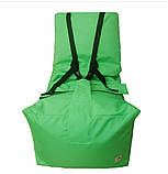 Безкаркасне крісло "Трон" для особливих діток із кріпленнями, фіксувальним поясом 50*60*105 Лежбока Україна, фото 3