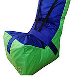 Безкаркасне крісло "Трон" для особливих діток із кріпленнями, фіксувальним поясом 50*60*105 Лежбока Україна, фото 4